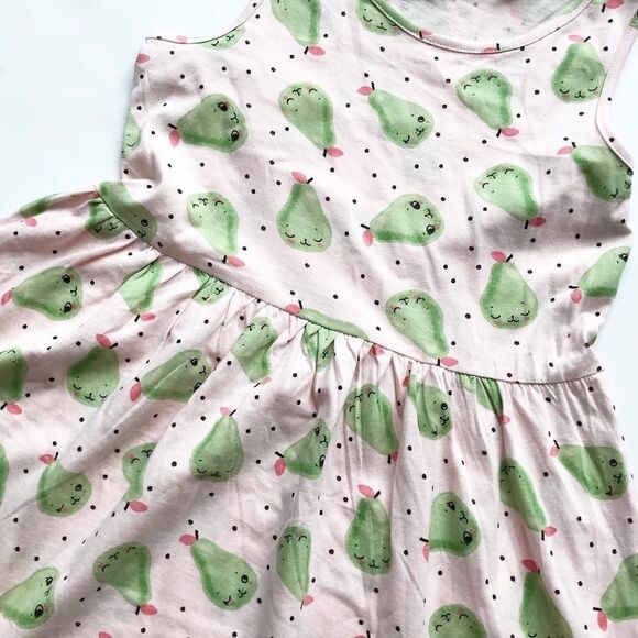 H&M NWT pear face print dress 8-10Y - Picture 2 of 2